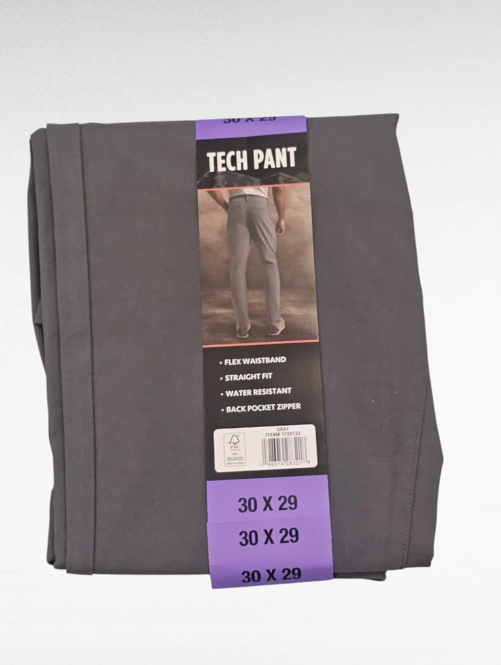 Weatherproof Vintage Straight Fit Tech Pants Water Resistant Gray 30 x 29